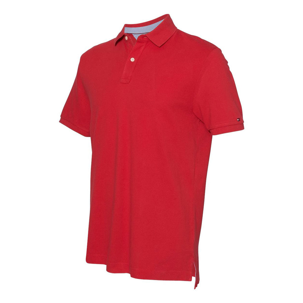 Tommy Hilfiger Red Classic Ivy Pique Sport Shirt