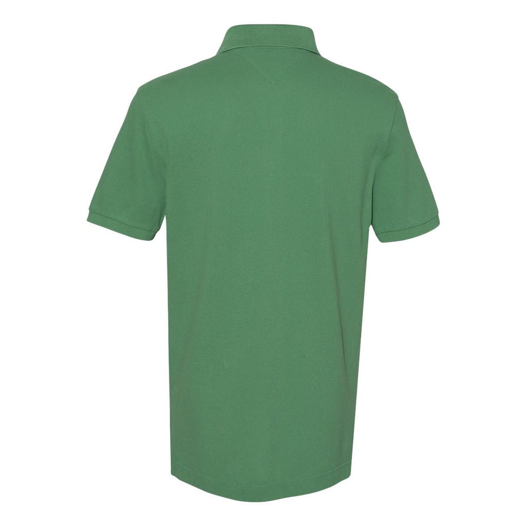 Tommy Hilfiger Men's Deep Grass Green Classic Fit Ivy Pique Sport Shirt