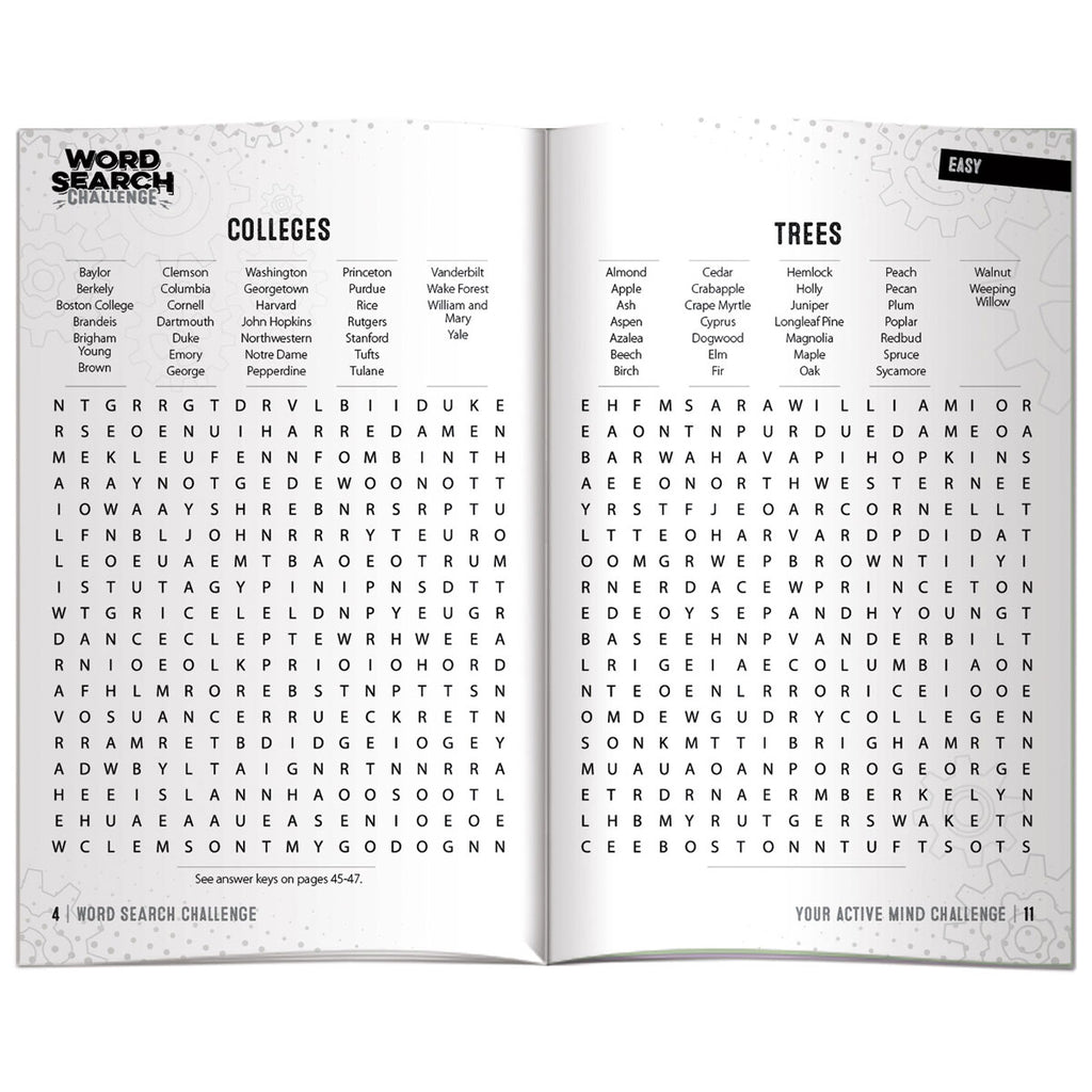 Sharp Minds Games White: Word Searches Challenge