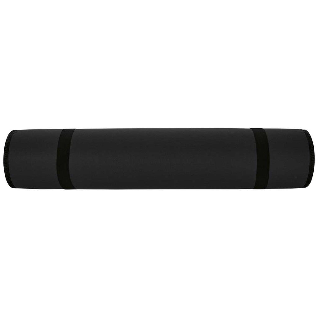 BIC Black Yoga Mat with Shoulder Strap