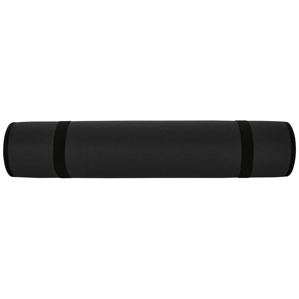 BIC Black Yoga Mat with Shoulder Strap