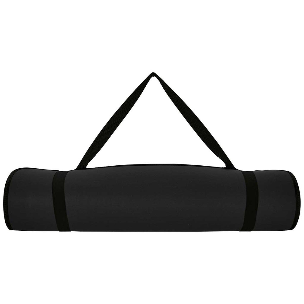 BIC Black Yoga Mat with Shoulder Strap