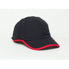 Pacific Headwear Black/Red Lite Series Adjustable Active Cap