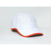 Pacific Headwear White/Orange Lite Series Adjustable Active Cap