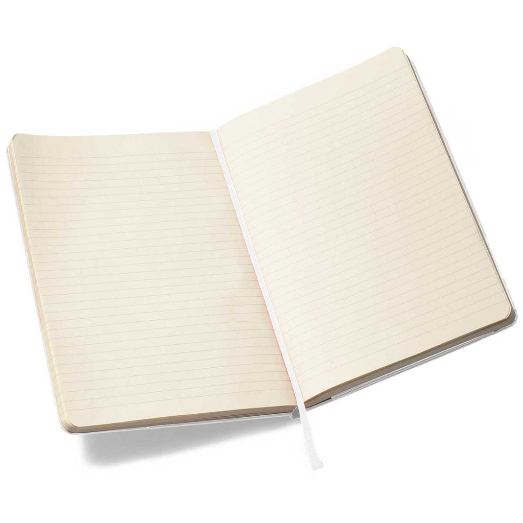 Moleskine White Hard Cover Ruled Large Notebook (5 x 8.25)
