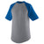 Augusta Sportswear Men's Athletic Heather/Royal Short-Sleeve Baseball Jersey