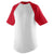 Augusta Sportswear Men's White/Red Short-Sleeve Baseball Jersey