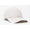 Pacific Headwear Khaki/White Lite Series Adjustable Active Cap With Trim