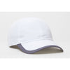 Pacific Headwear White/Graphite Lite Series Adjustable Active Cap With Trim