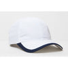Pacific Headwear White/Navy Lite Series Adjustable Active Cap With Trim
