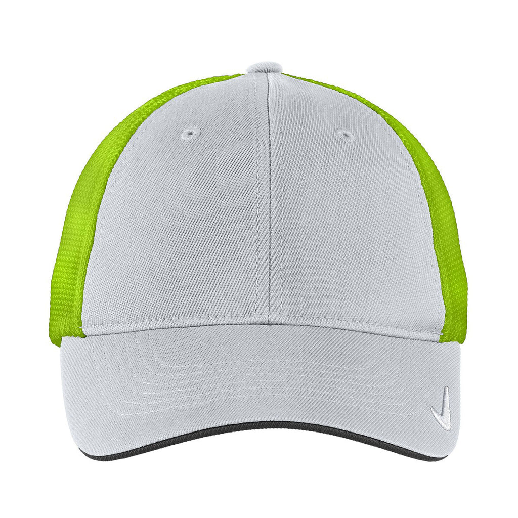 Nike Light Grey/Bright Green Mesh Back Cap