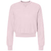 Alternative Apparel Women's Eco True Rose Quartz Eco-Teddy Baby Champ Sweatshirt