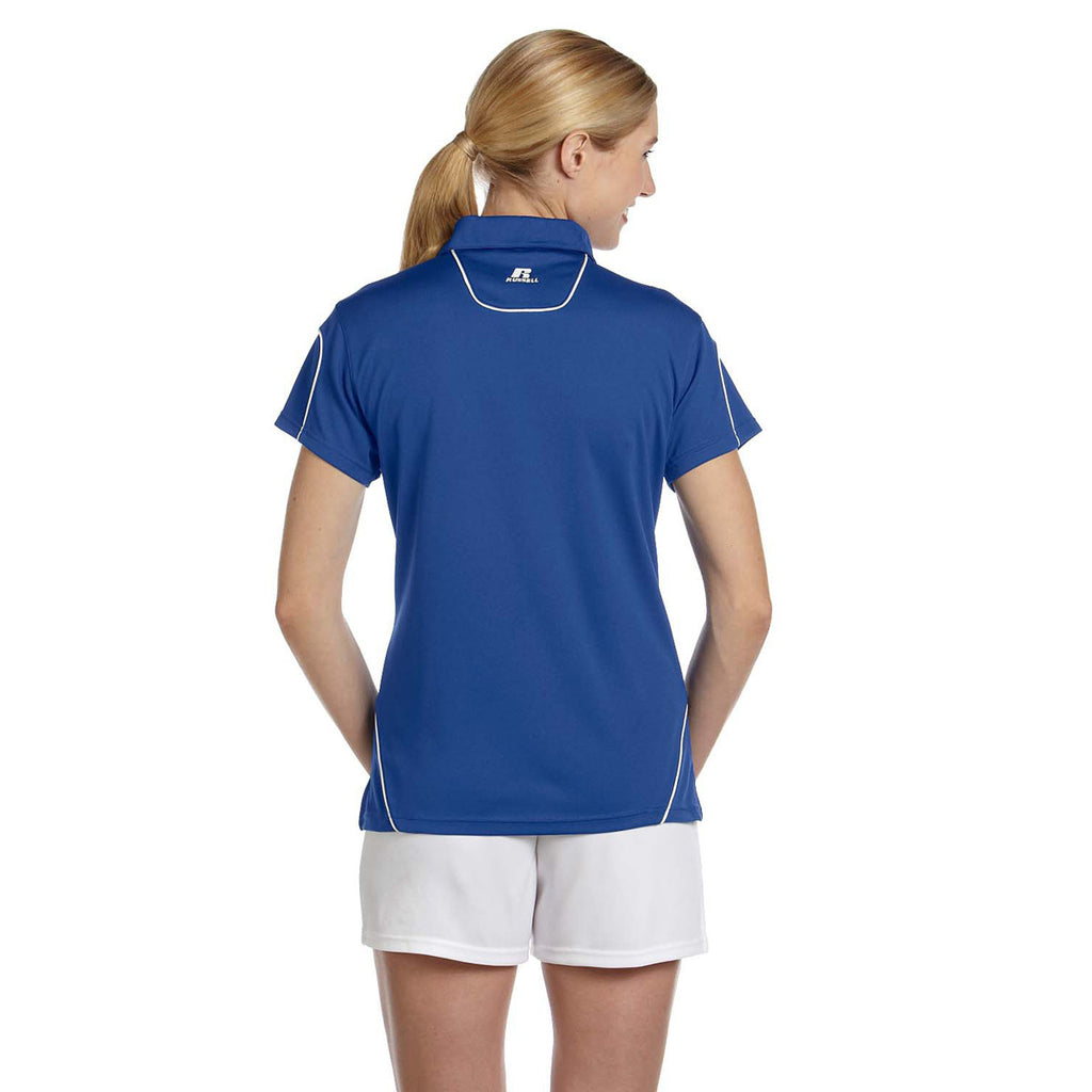 Russell Athletic Women's Royal/White Team Prestige Polo
