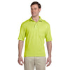 Jerzees Men's Safety Green 5.6 Oz Spotshield Pocket Jersey Polo