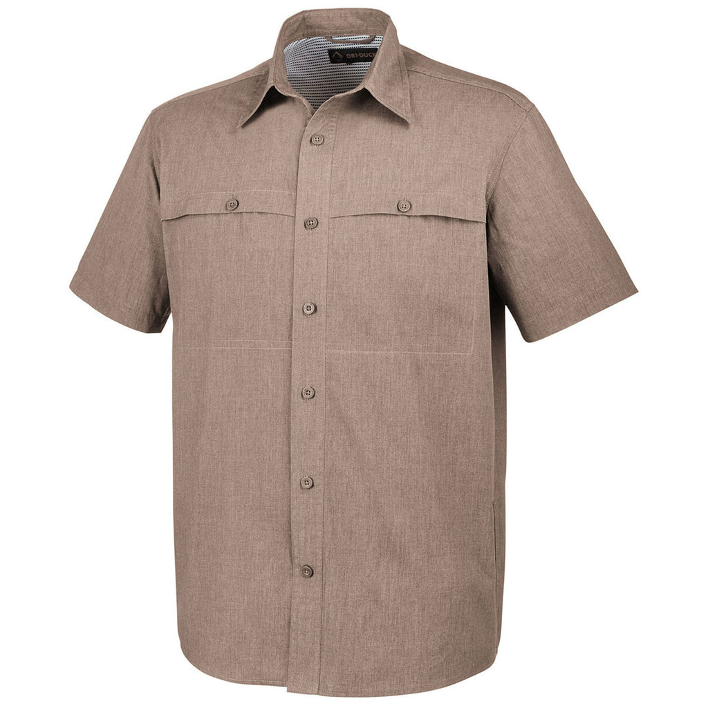 Dri Duck Men's Khaki Rockhill Breathable Woven Shirt