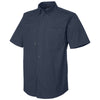 Dri Duck Men's Deep Blue Craftsman Ripstop Short-Sleeve Woven Shirt