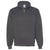 Jerzees Men's Black Heather Super Sweats NuBlend Quarter-Zip Cadet Collar Sweatshirt