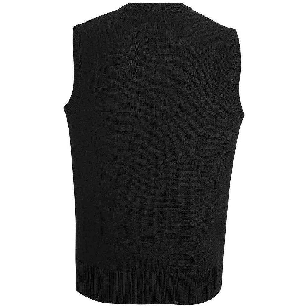 Edwards Men's Black Jersey Knit Acrylic Vest