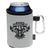 Koozie Grey Collapsible Can Kooler with Carabiner