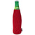 Koozie Red Bottle Kooler with Removable Bottle Opener