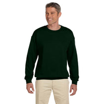 Jerzees Men's Forest Green 9.5 Oz. Super Sweats Nublend Fleece Crew