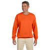 Jerzees Men's Safety Orange 9.5 Oz. Super Sweats Nublend Fleece Crew
