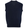 Edwards Men's Navy V-Neck Cotton Sweater Vest