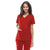 Cherokee Women's Red Workwear Premium Core Stretch V-Neck Top