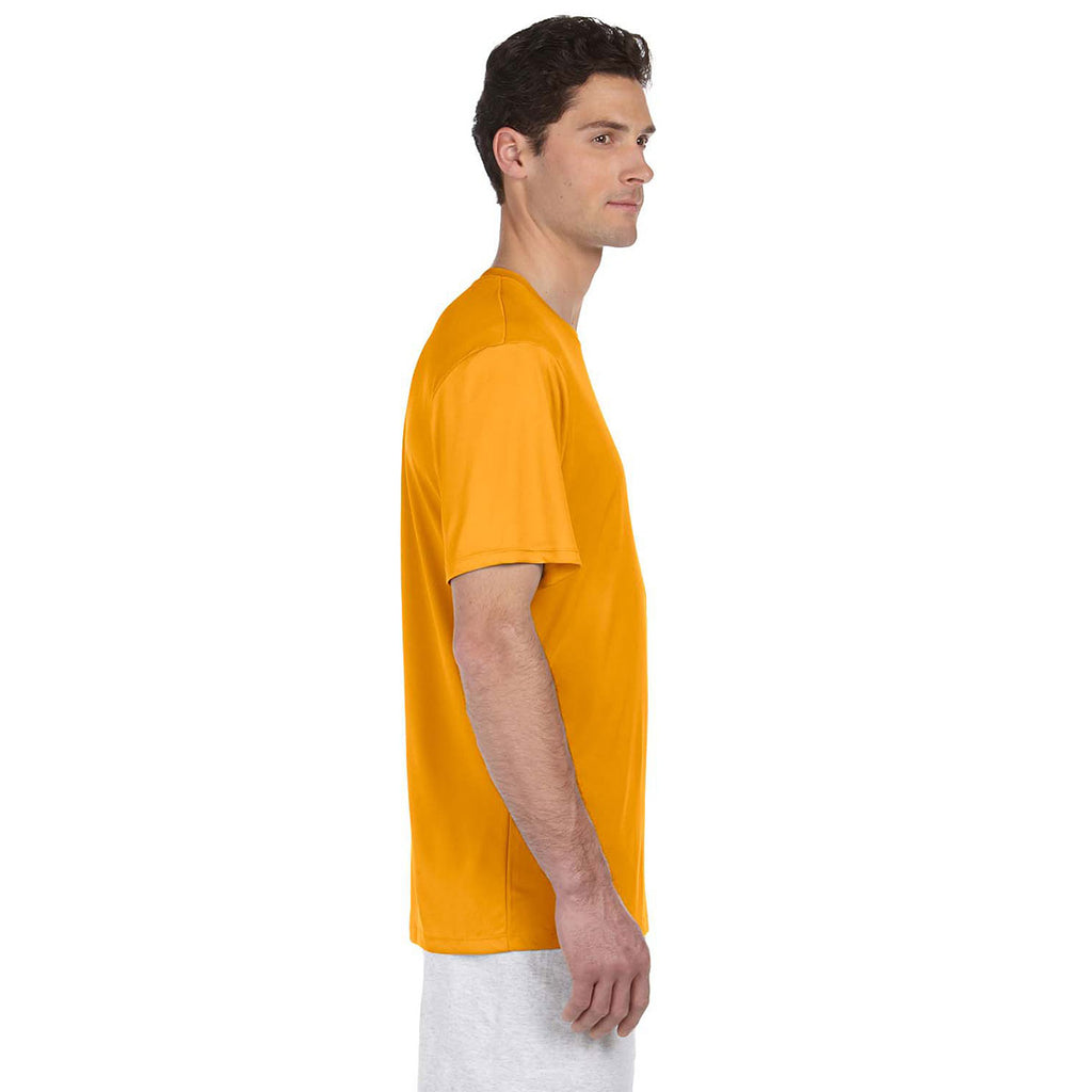 Hanes Men's Safety Orange Cool DRI with FreshIQ T-Shirt