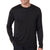 Hanes Men's Black Cool DRI with FreshIQ Long-Sleeve Performance T-Shirt