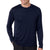 Hanes Men's Navy Cool DRI with FreshIQ Long-Sleeve Performance T-Shirt