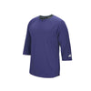 adidas Men's Collegiate Purple Climalite Fielder's Choice 3/4 Sleeve Henley