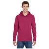Comfort Colors Men's Crimson 6.1 oz. Long-Sleeve Hooded T-Shirt