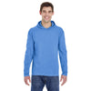 Comfort Colors Men's Flo Blue 6.1 oz. Long-Sleeve Hooded T-Shirt