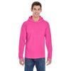 Comfort Colors Men's Neon Pink 6.1 oz. Long-Sleeve Hooded T-Shirt