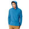 Comfort Colors Men's Royal Caribe 6.1 oz. Long-Sleeve Hooded T-Shirt