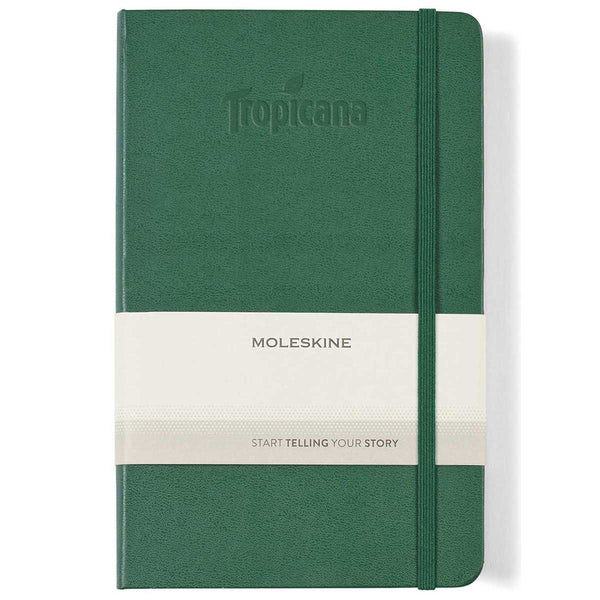 Moleskine Myrtle Green Hard Cover Ruled Large Notebook (5" x 8.25")