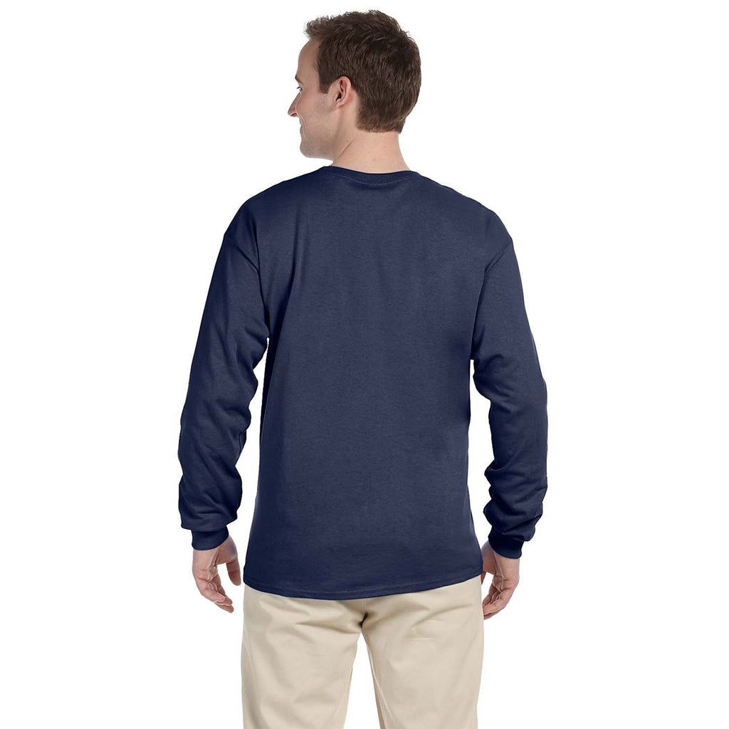 Fruit of the Loom Men's Denim 5 oz. HD Cotton Long-Sleeve T-Shirt
