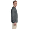 Fruit of the Loom Men's Charcoal Grey 5 oz. HD Cotton Long-Sleeve T-Shirt