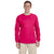 Fruit of the Loom Men's Cyber Pink 5 oz. HD Cotton Long-Sleeve T-Shirt