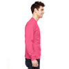 Fruit of the Loom Men's Neon Pink 5 oz. HD Cotton Long-Sleeve T-Shirt