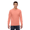 Fruit of the Loom Men's Retro Heather Coral 5 oz. HD Cotton Long-Sleeve T-Shirt