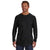 Hanes Men's Black 4.5 oz. 100% Ringspun Cotton nano-T Long-Sleeve T-Shirt