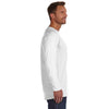 Hanes Men's White 4.5 oz. 100% Ringspun Cotton nano-T Long-Sleeve T-Shirt