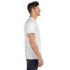 Hanes Men's White 4.5 oz. 100% Ringspun Cotton nano-T V-Neck T-Shirt