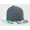 Pacific Headwear Graphite/Neon Green D-Series Universal Trucker Mesh Cap
