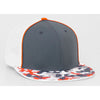 Pacific Headwear Graphite/Orange D-Series Universal Trucker Mesh Cap