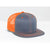Pacific Headwear Graphite/Neon Orange D-Series Snapback Trucker Mesh Cap