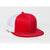 Pacific Headwear Red/White D-Series Snapback Trucker Mesh Cap