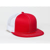 Pacific Headwear Red/White D-Series Snapback Trucker Mesh Cap